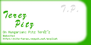 terez pitz business card